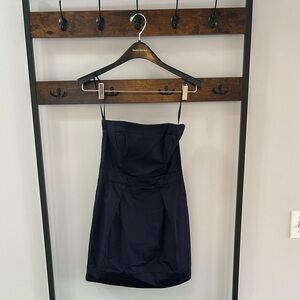 French Connection Navy Strapless Mini Dress